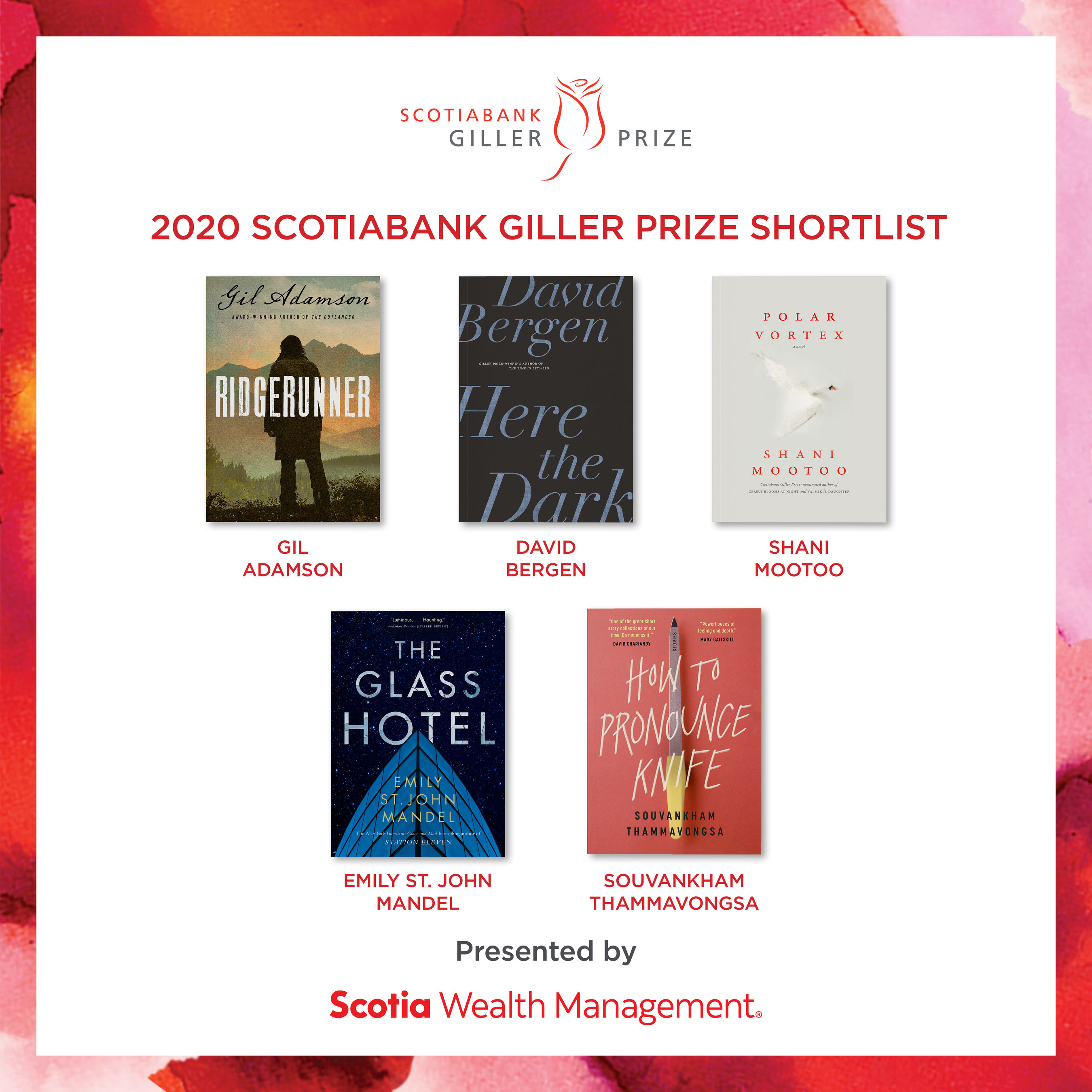 Scotiabank-Five Canadian authors named to the 2020 Scotiabank Gi