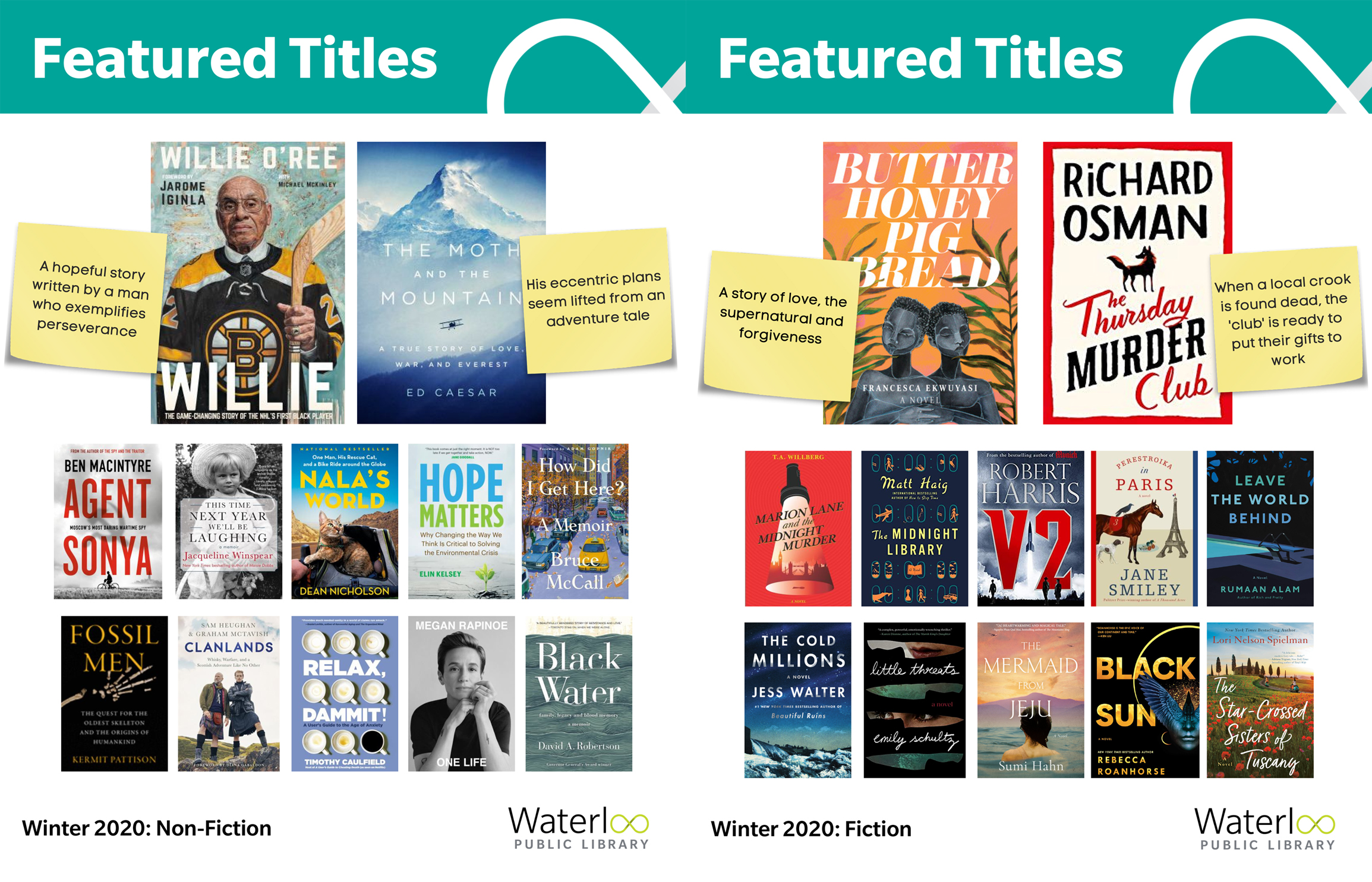 featured titles both pages